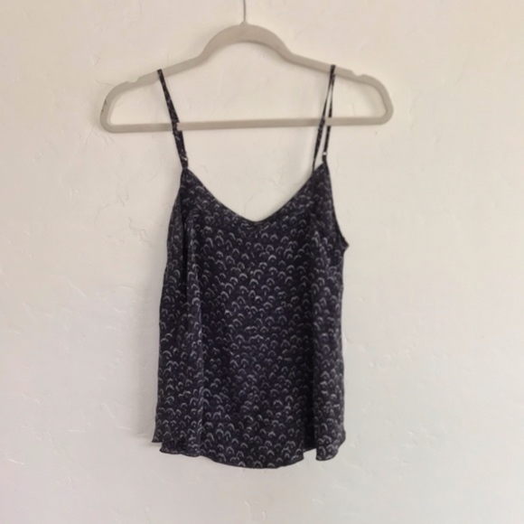 Wilfred Minou Purple & Gray Printed Silk Camisole Small - Picture 6 of 7